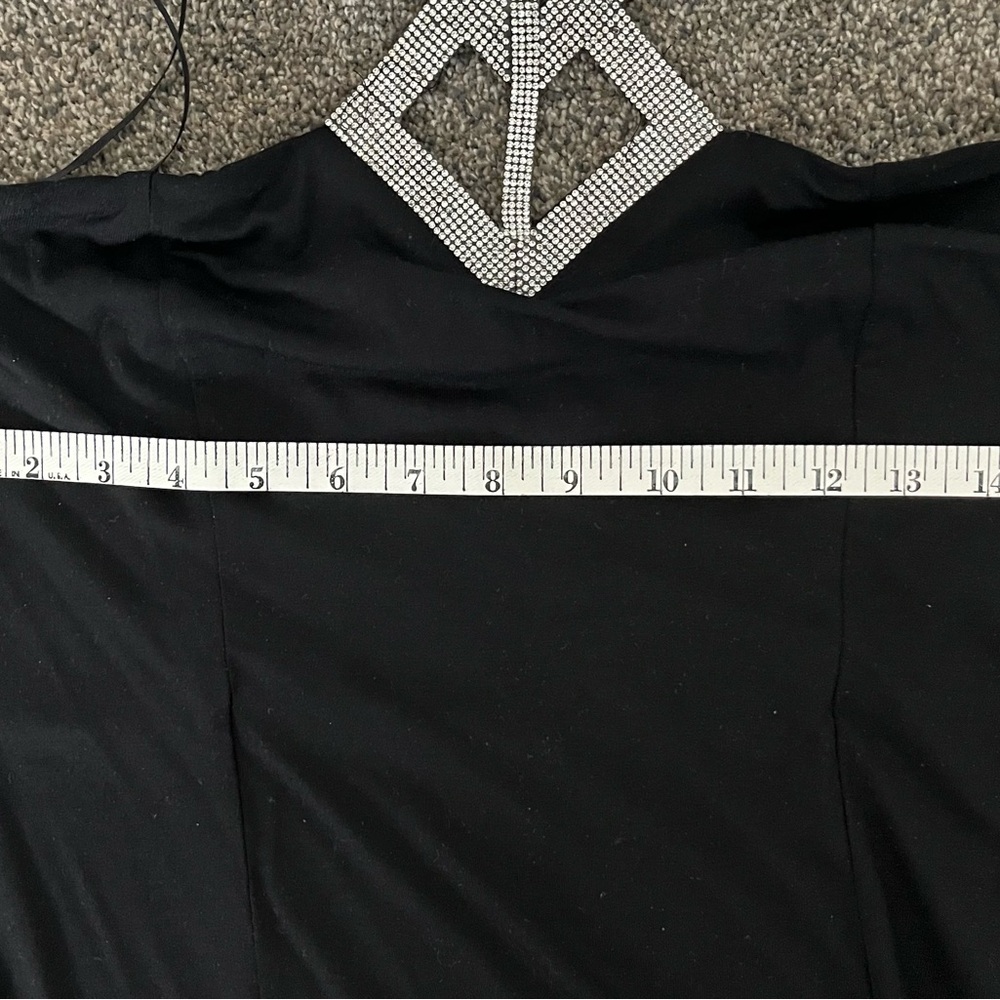 Black top
 with Rhinestone Detail